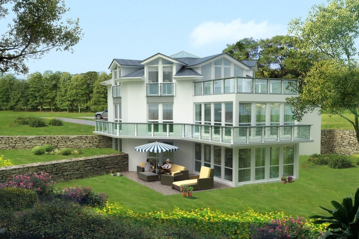Modern home exterior
